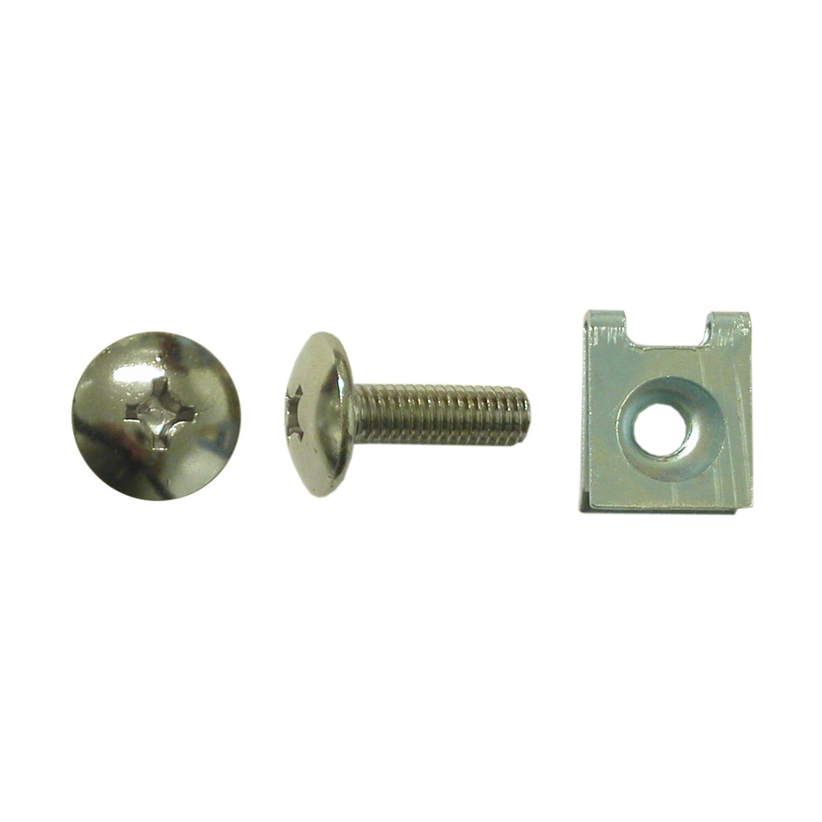 Screws Fairing 6mm x 18mm Chrome (10 Pack) - 611841 - Image 01
