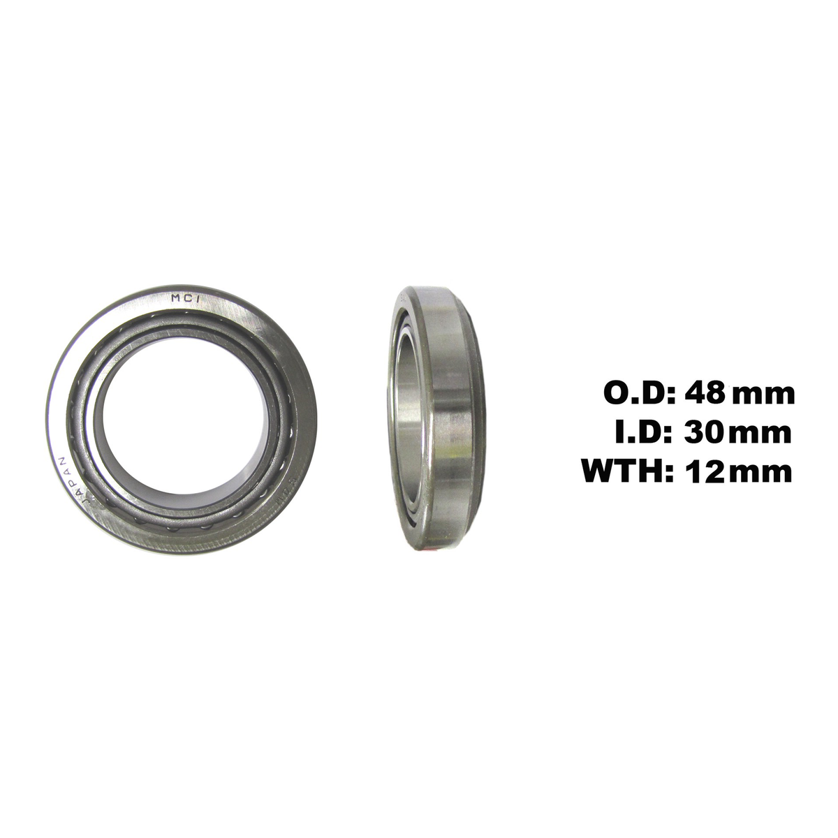 Steering Taper Bearing 30 x 48 x 12 - 620207 - Image 01