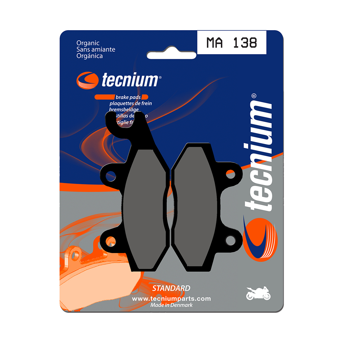Tecnium Brake Pad MA138 Org