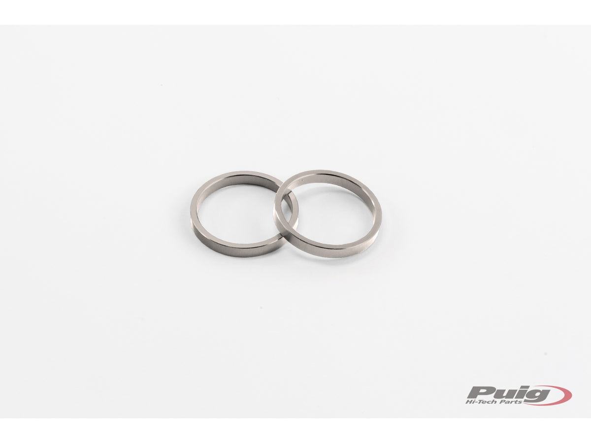 Rings For Short Bar Ends - Silver