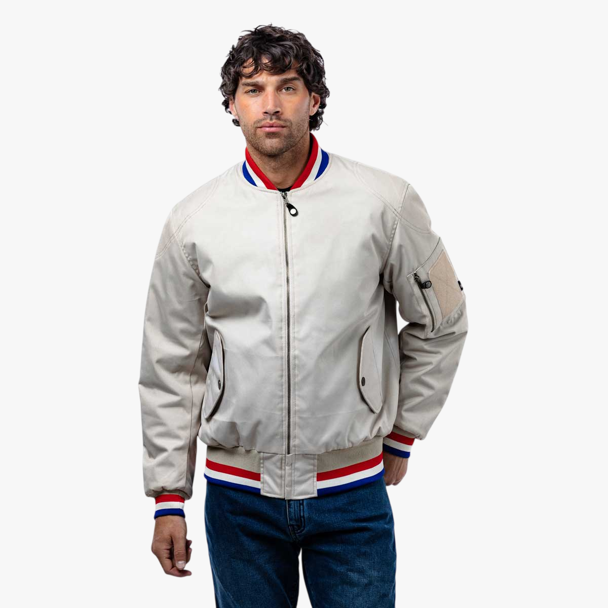 Spada Airforce MA1 Royale CE WP Bomber Jacket Ivory