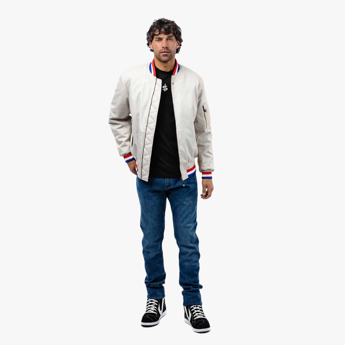 Spada Airforce MA1 Royale CE WP Bomber Jacket Ivory