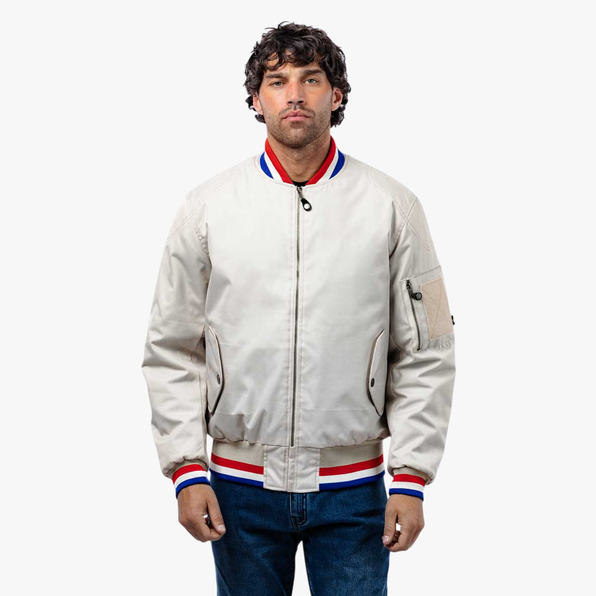 Spada Airforce MA1 Royale CE WP Bomber Jacket Ivory