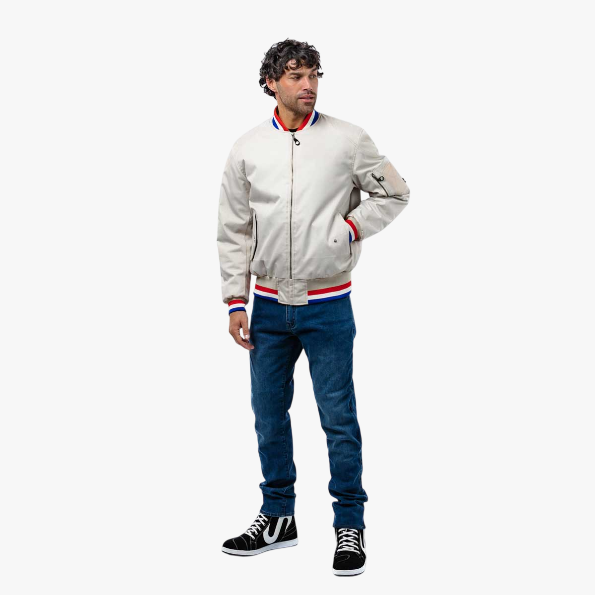 Spada Airforce MA1 Royale CE WP Bomber Jacket Ivory