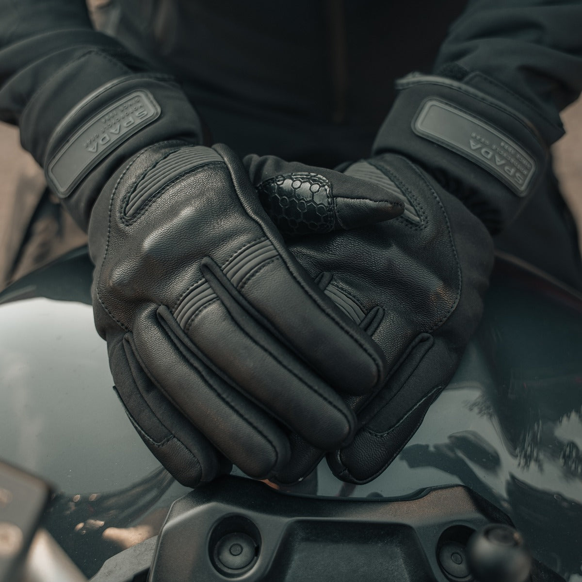 Spada Oslo Rev.2 CE WP Leather Gloves Black