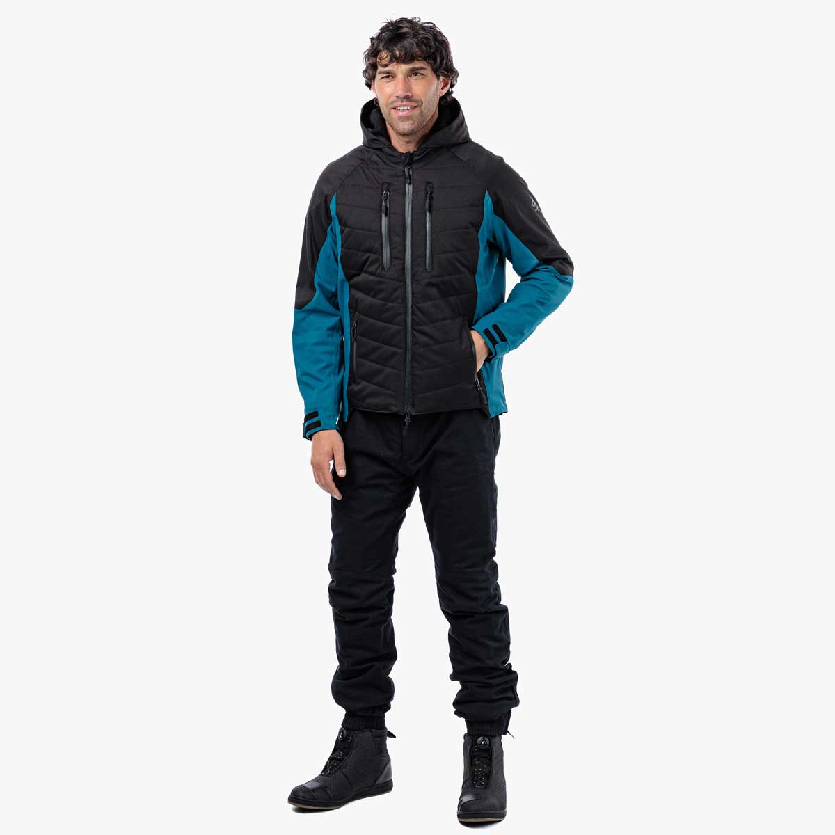 Spada Tino CE WP Quilted Jacket Black/Coral