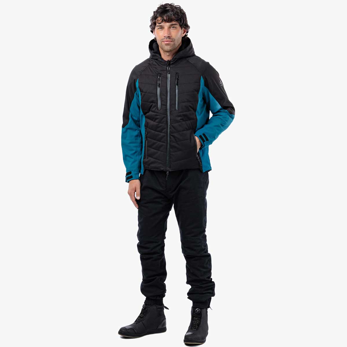 Spada Tino CE WP Quilted Jacket Black/Coral