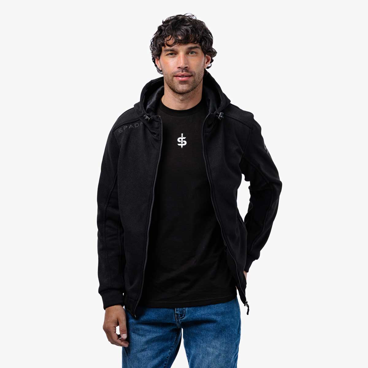Spada Blade Zip CE Hoodie Black
