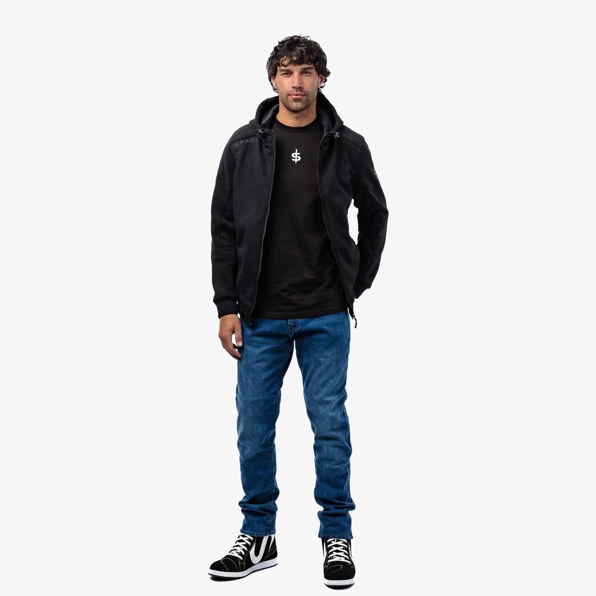 Spada Blade Zip CE Hoodie Black
