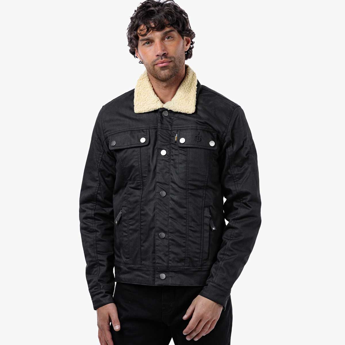 Spada Temper Trucker CE Jacket Black/Tan