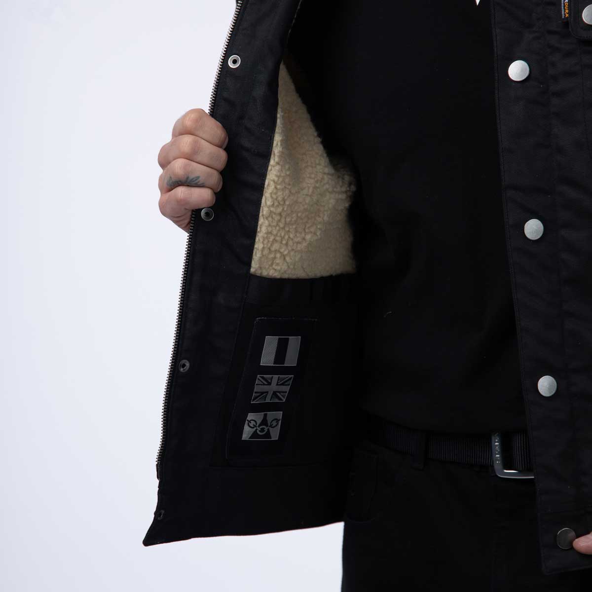 Spada Temper Trucker CE Jacket Black/Tan