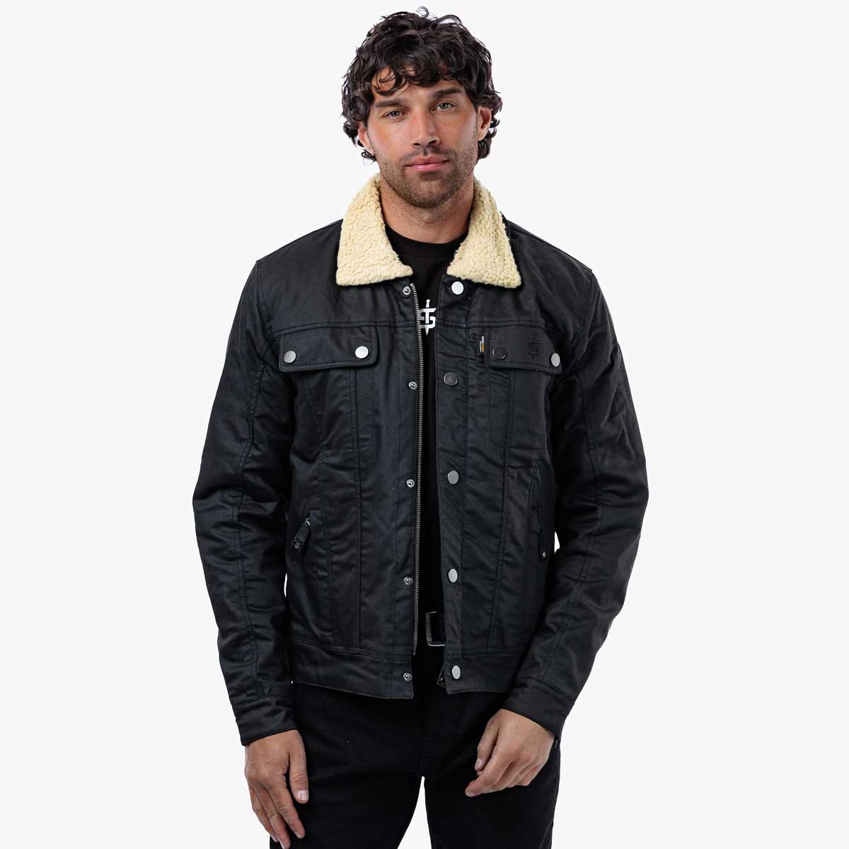 Spada Temper Trucker CE Jacket Black/Tan