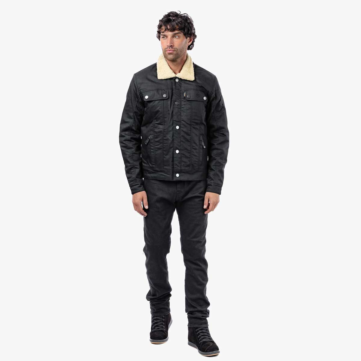 Spada Temper Trucker CE Jacket Black/Tan