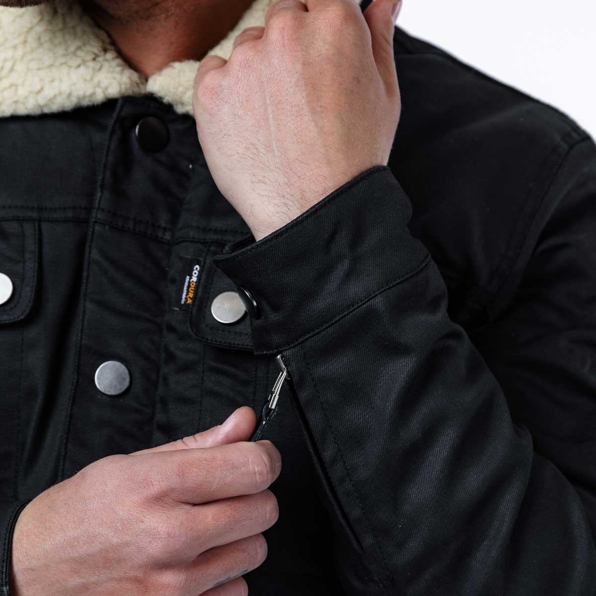 Spada Temper Trucker CE Jacket Black/Tan