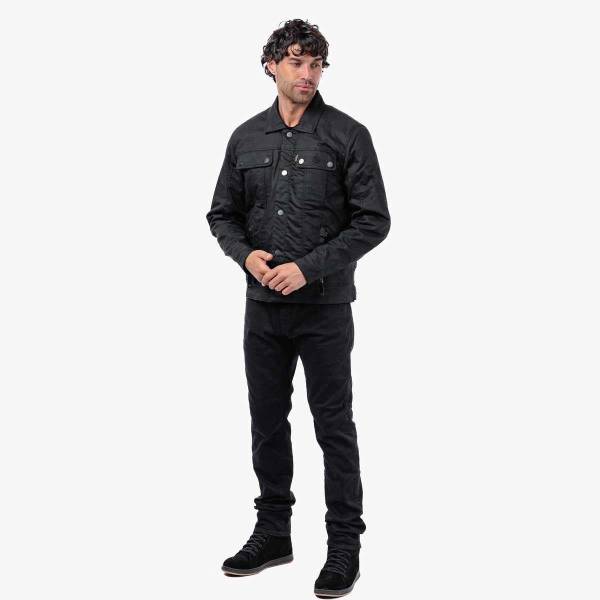 Spada Temper Trucker CE Jacket Black/Tan