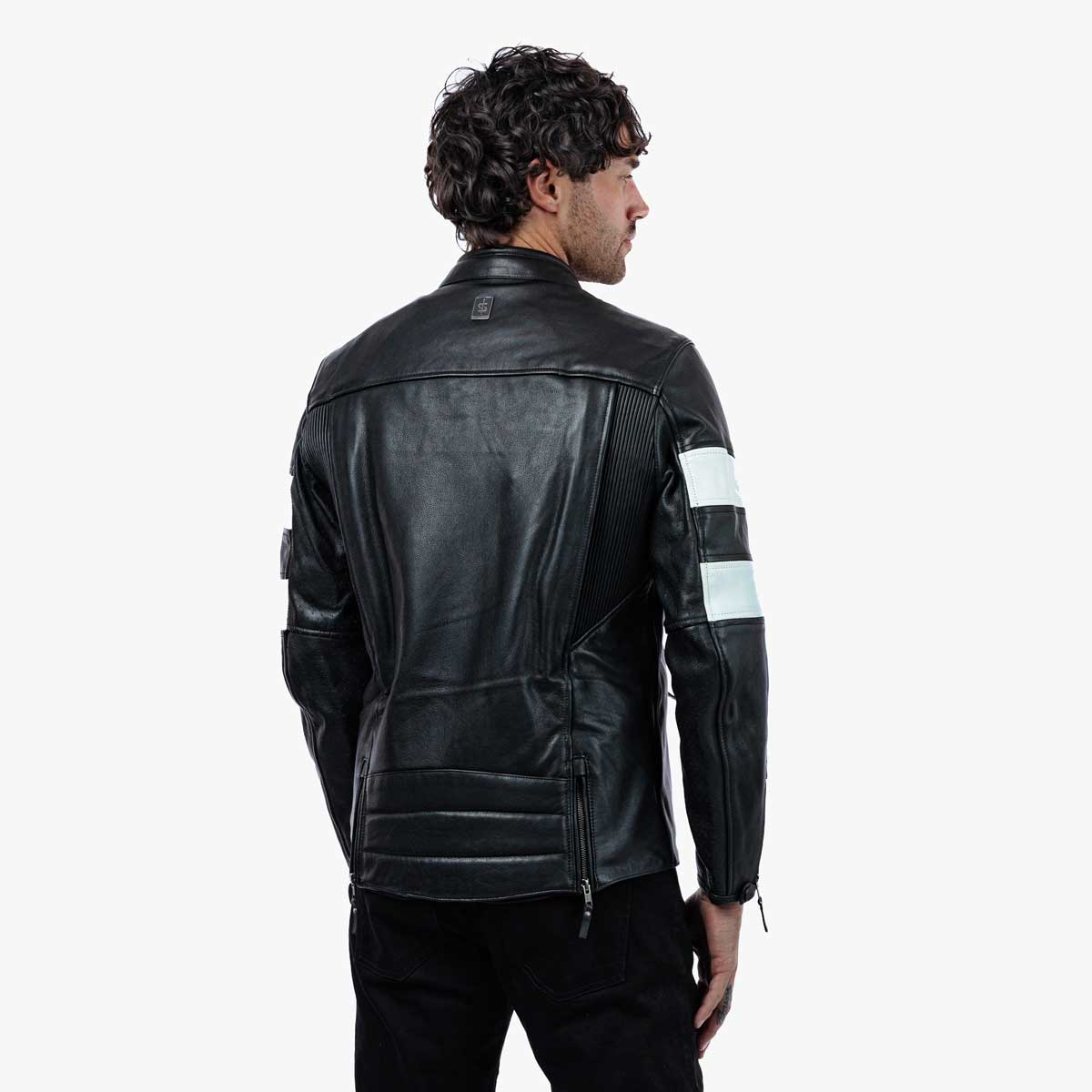 Spada Hanzo CE Leather Jacket Black/Ivory