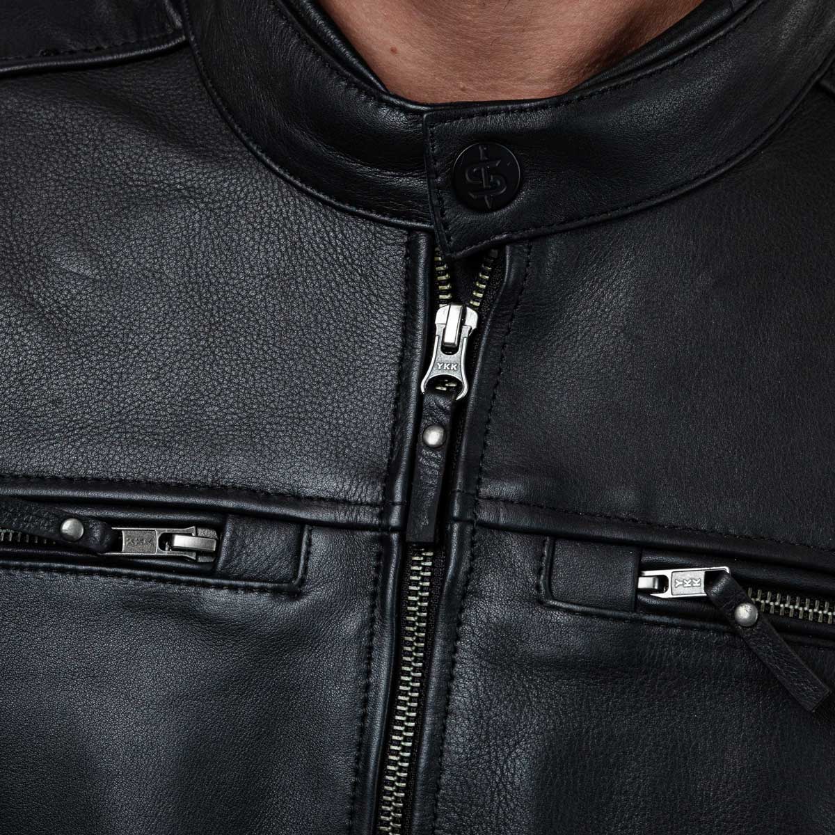 Spada Hanzo CE Leather Jacket Black/Ivory