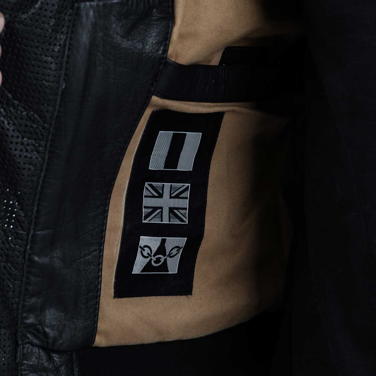 Spada Turbine CE Leather Bomber Jacket Black