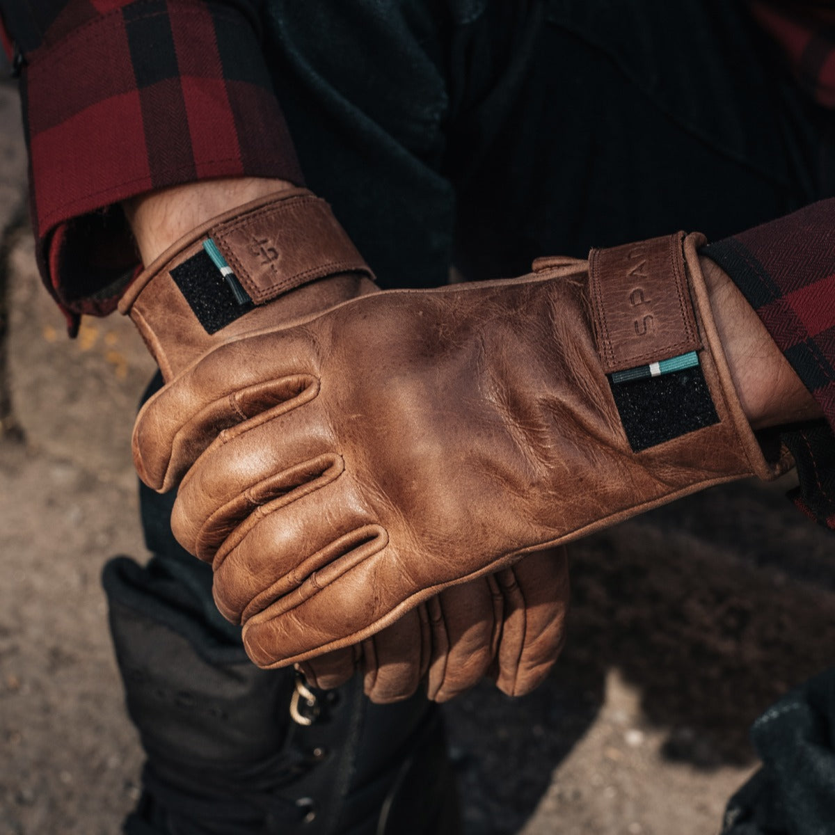 Spada Clutch CE Gloves Cognac Brown