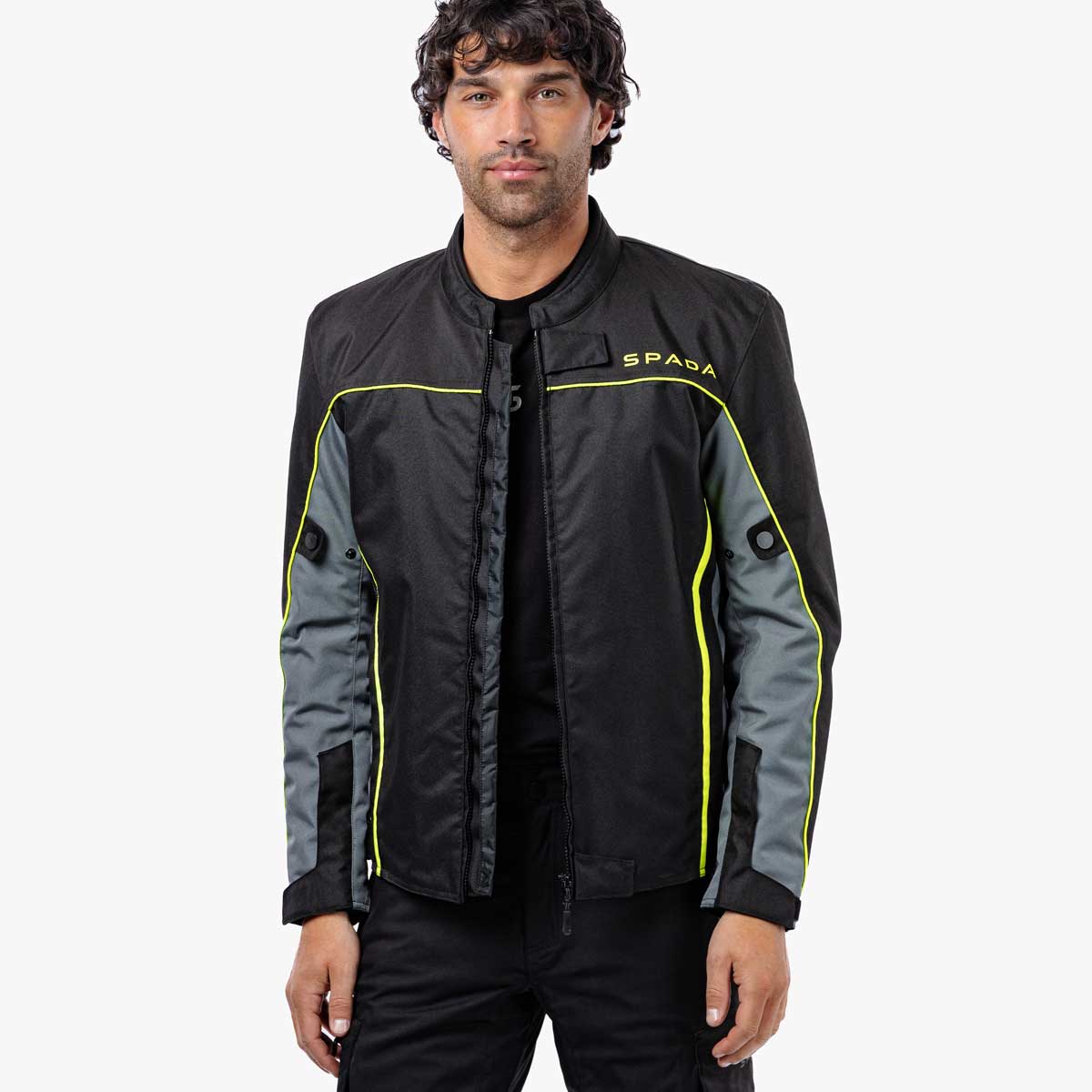 Spada Pace Rev.2 CE WP Jacket Black/Grey/Fluo