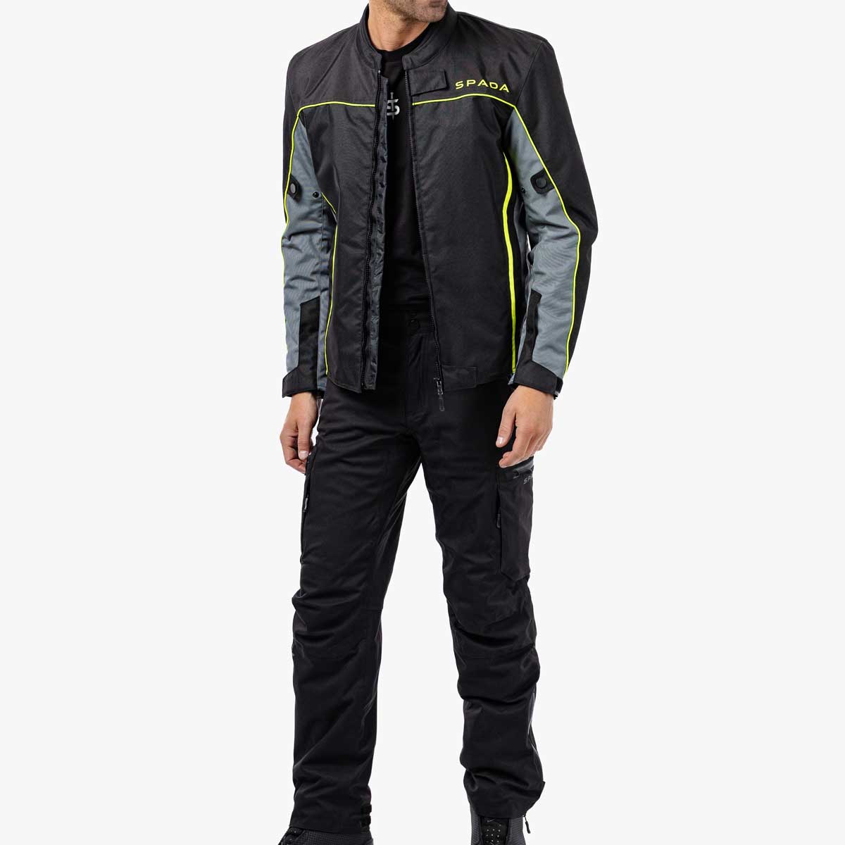 Spada Pace Rev.2 CE WP Jacket Black/Grey/Fluo