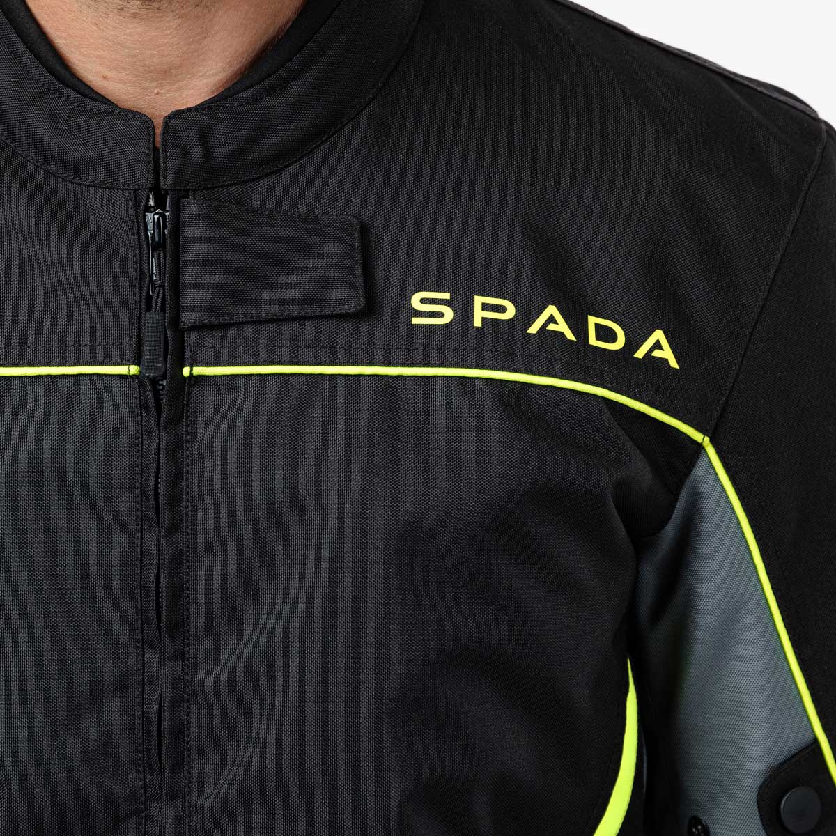 Spada Pace Rev.2 CE WP Jacket Black/Grey/Fluo