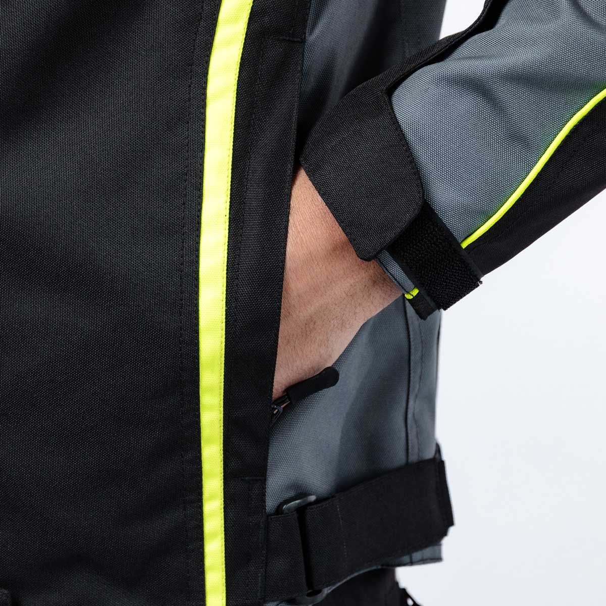 Spada Pace Rev.2 CE WP Jacket Black/Grey/Fluo