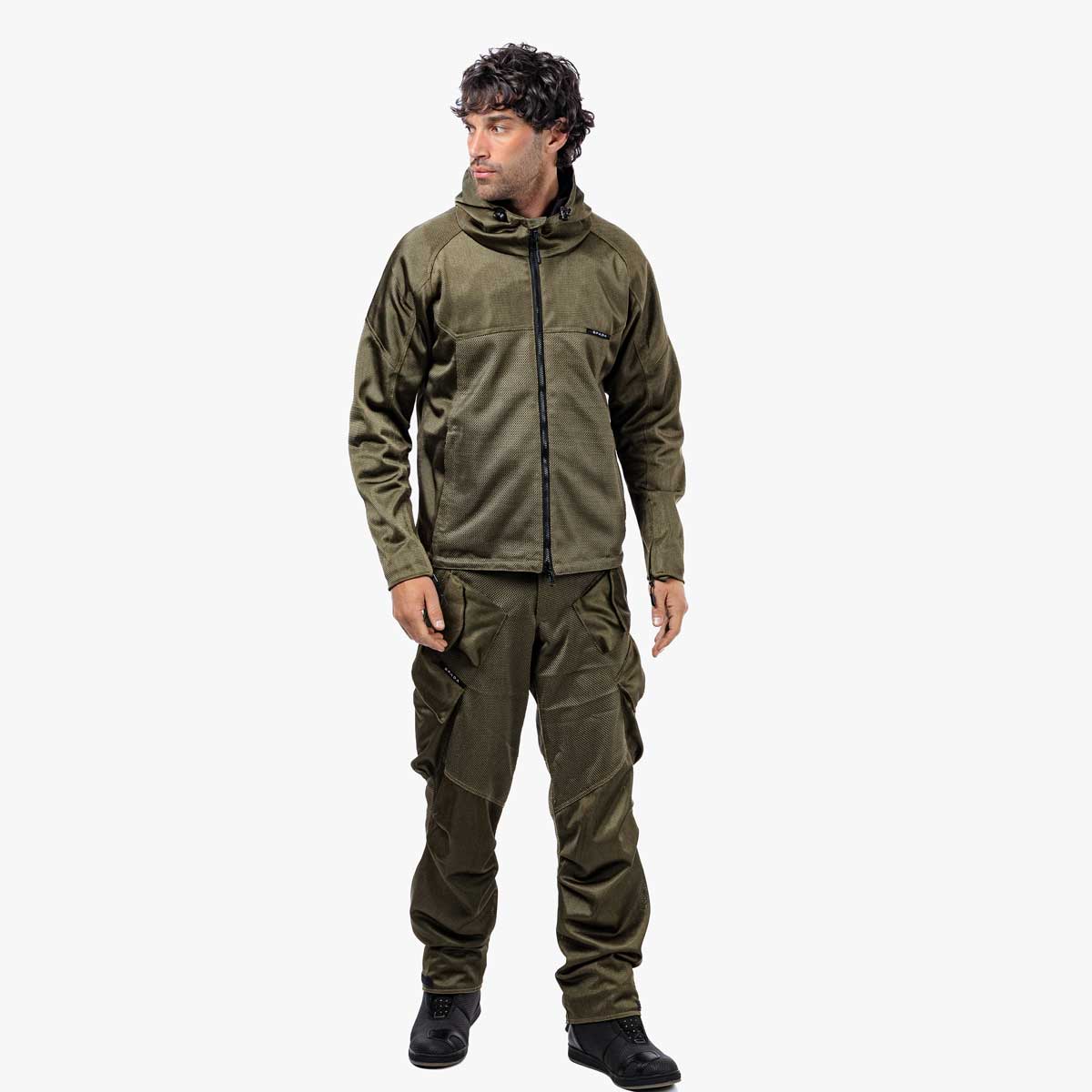 Spada Hooded Air CE Jacket Olive Green