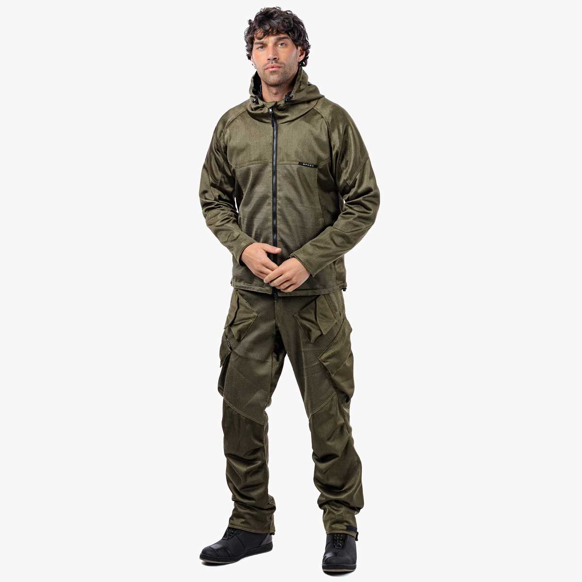 Spada Hooded Air CE Jacket Olive Green