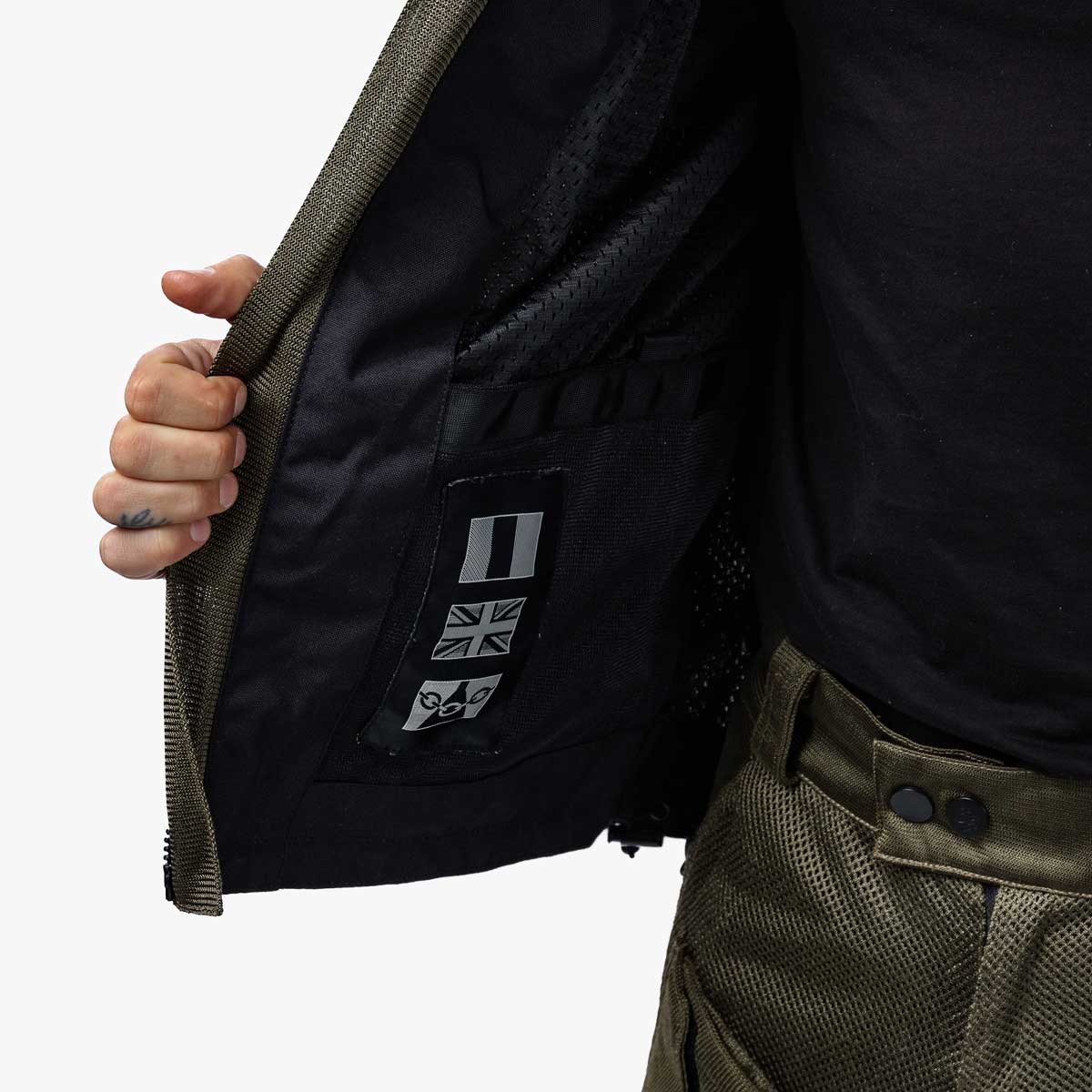 Spada Hooded Air CE Jacket Olive Green
