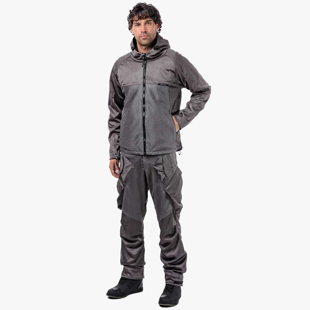 Spada Hooded Air CE Jacket Ultimate Grey