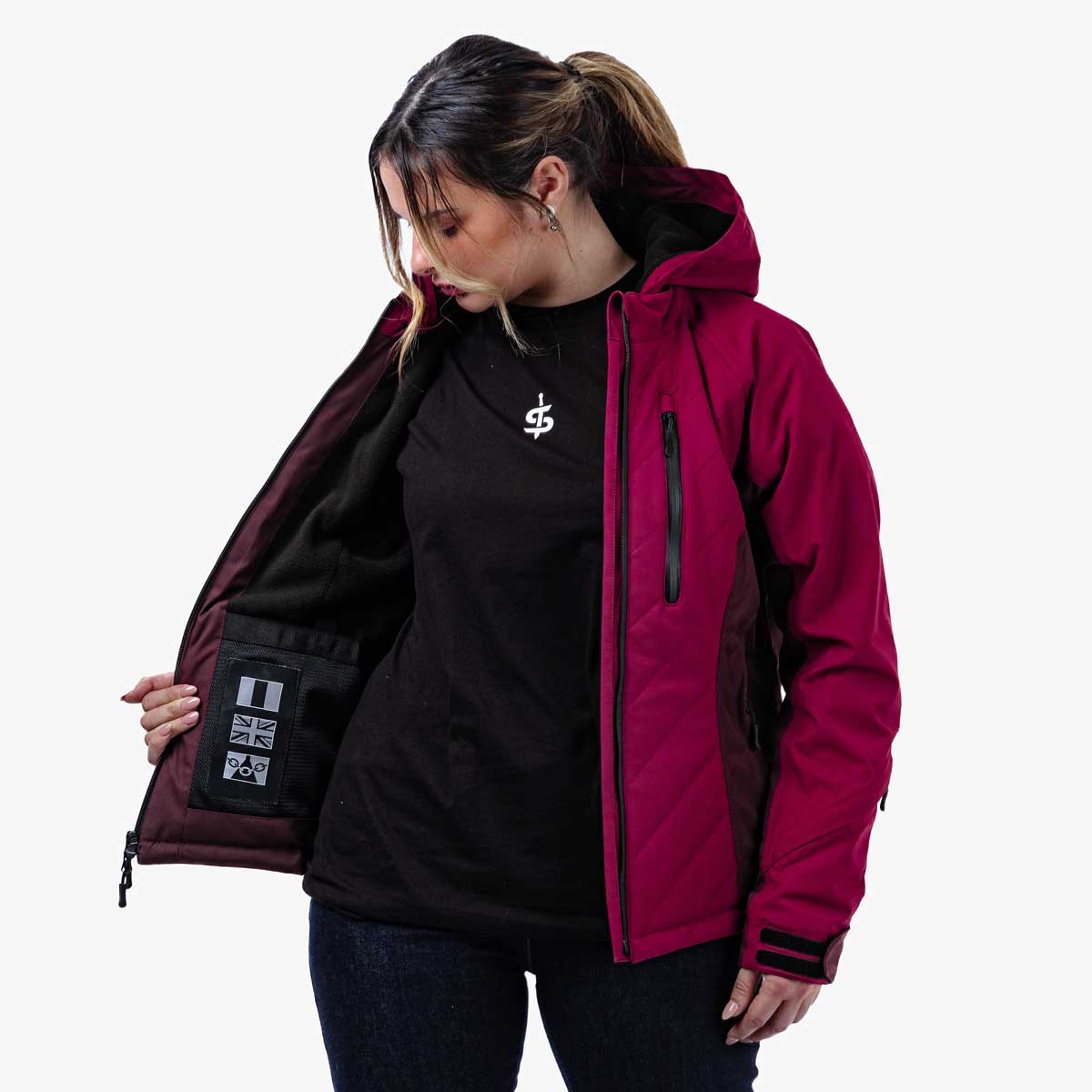 Spada Bella CE WP Quilted Jacket Port Red