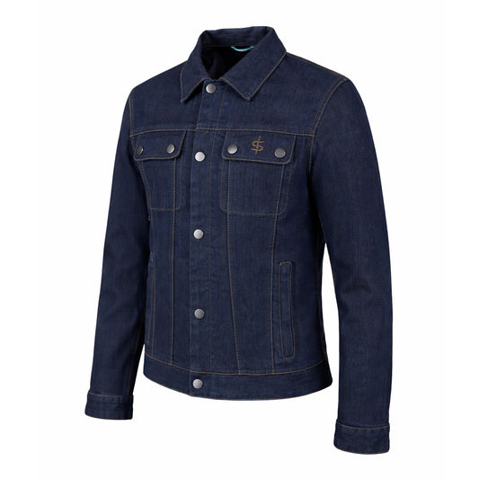 Spada Tura Trucker CE Mens Jacket Rinse Indigo