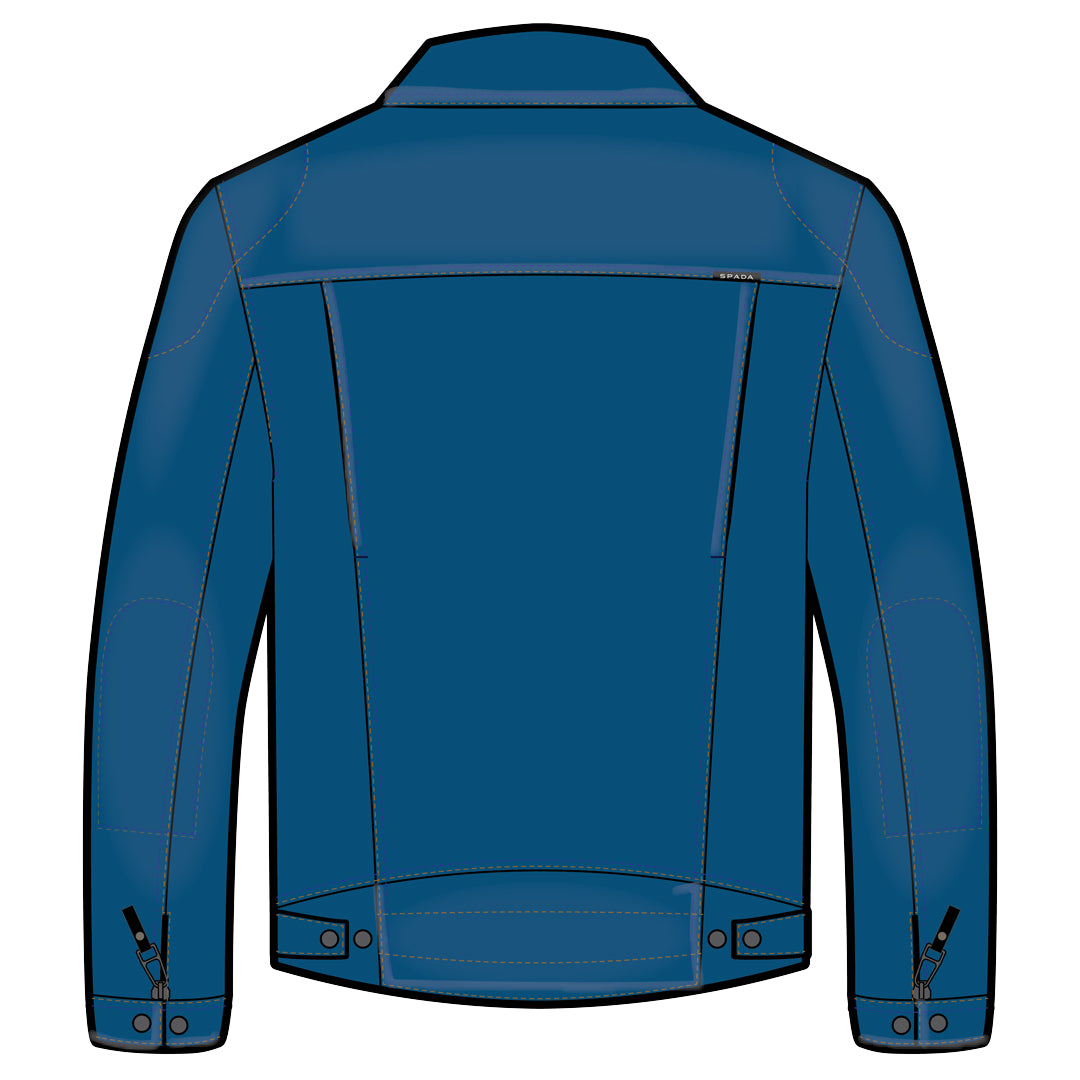 Spada Tura Trucker CE Mens Jacket Washed Blue