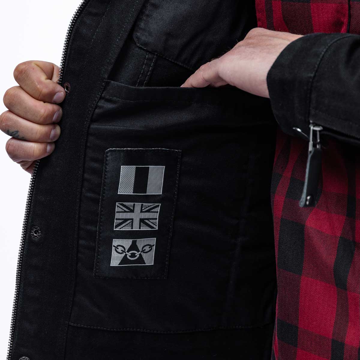 Spada Tura Trucker CE Mens Jacket Solid Black