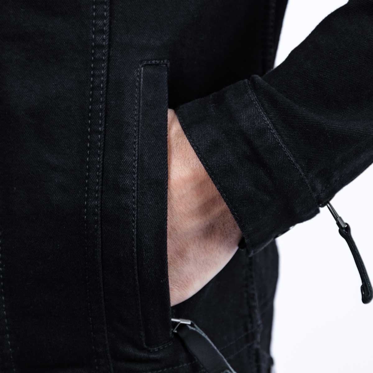 Spada Tura Trucker CE Mens Jacket Solid Black