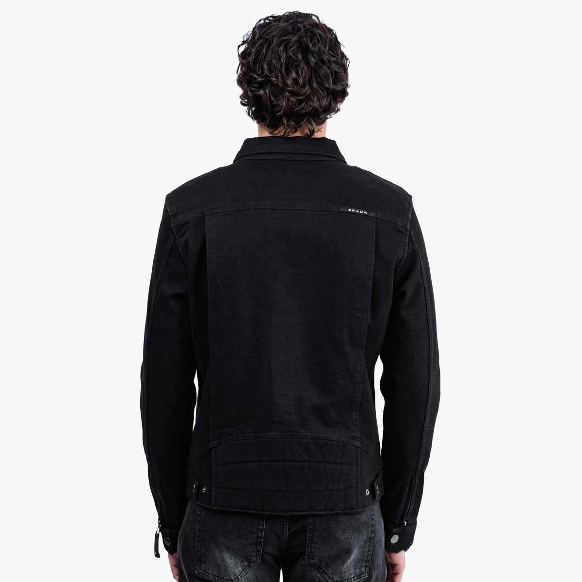 Spada Tura Trucker CE Mens Jacket Solid Black