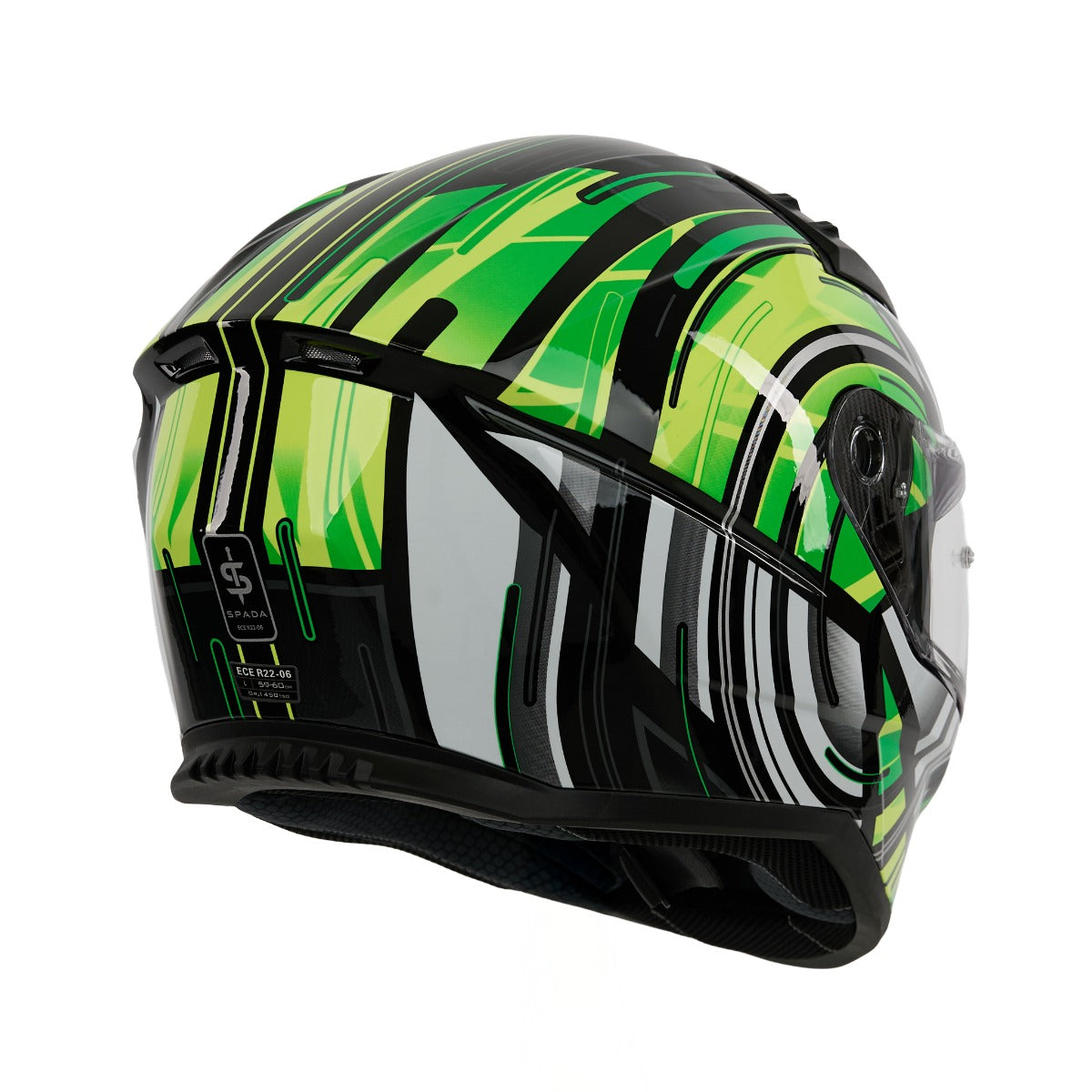 Spada Raiden 3 Cyclone Green Helmet