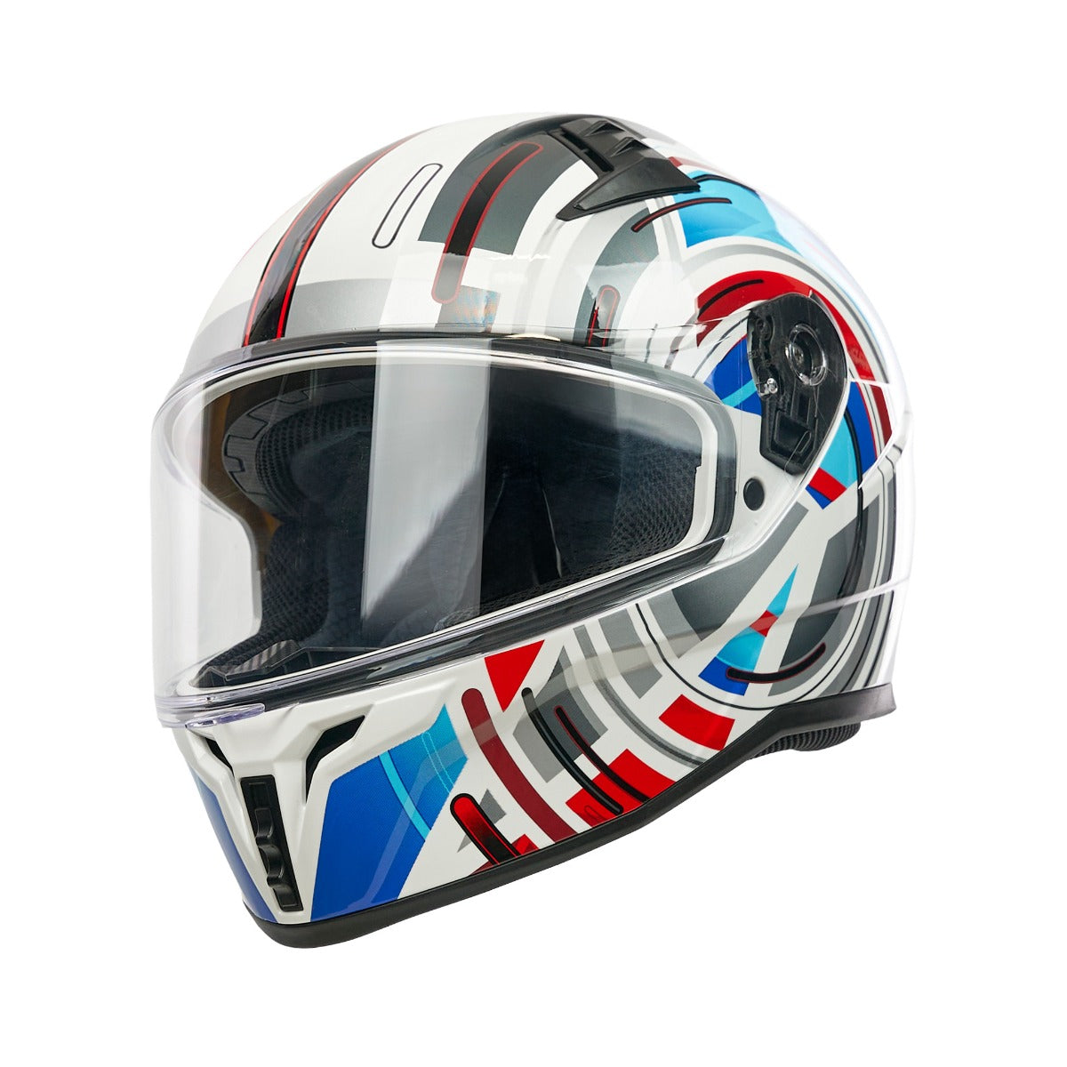 Spada Raiden 3 Cyclone White/Red/Blue Helmet