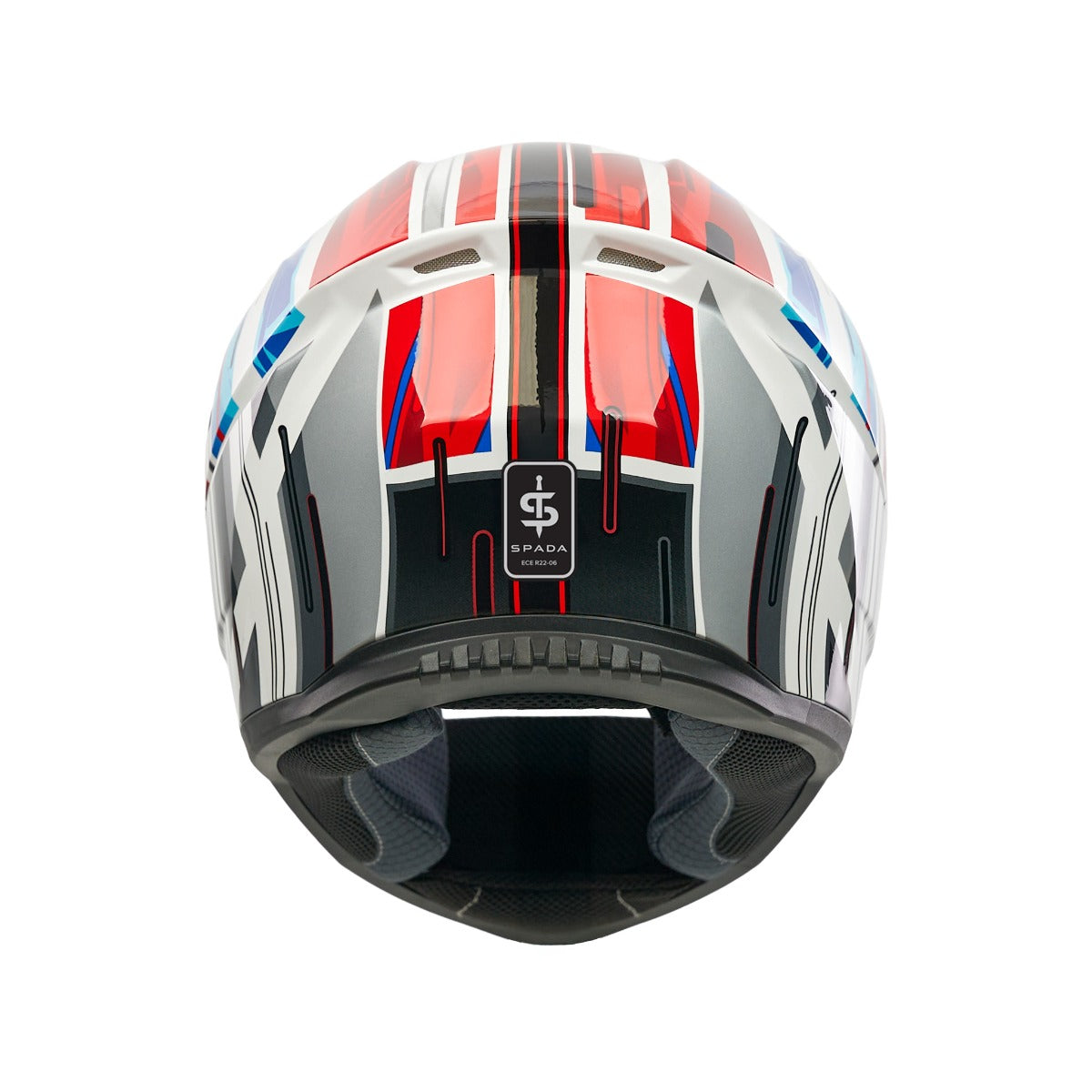 Spada Raiden 3 Cyclone White/Red/Blue Helmet