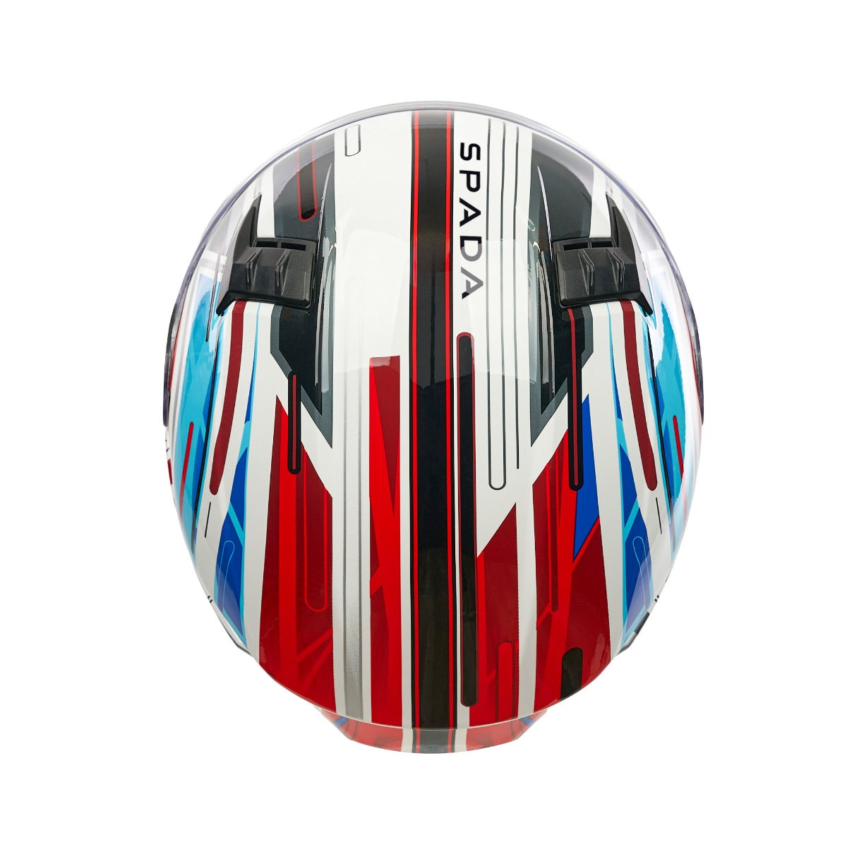 Spada Raiden 3 Cyclone White/Red/Blue Helmet