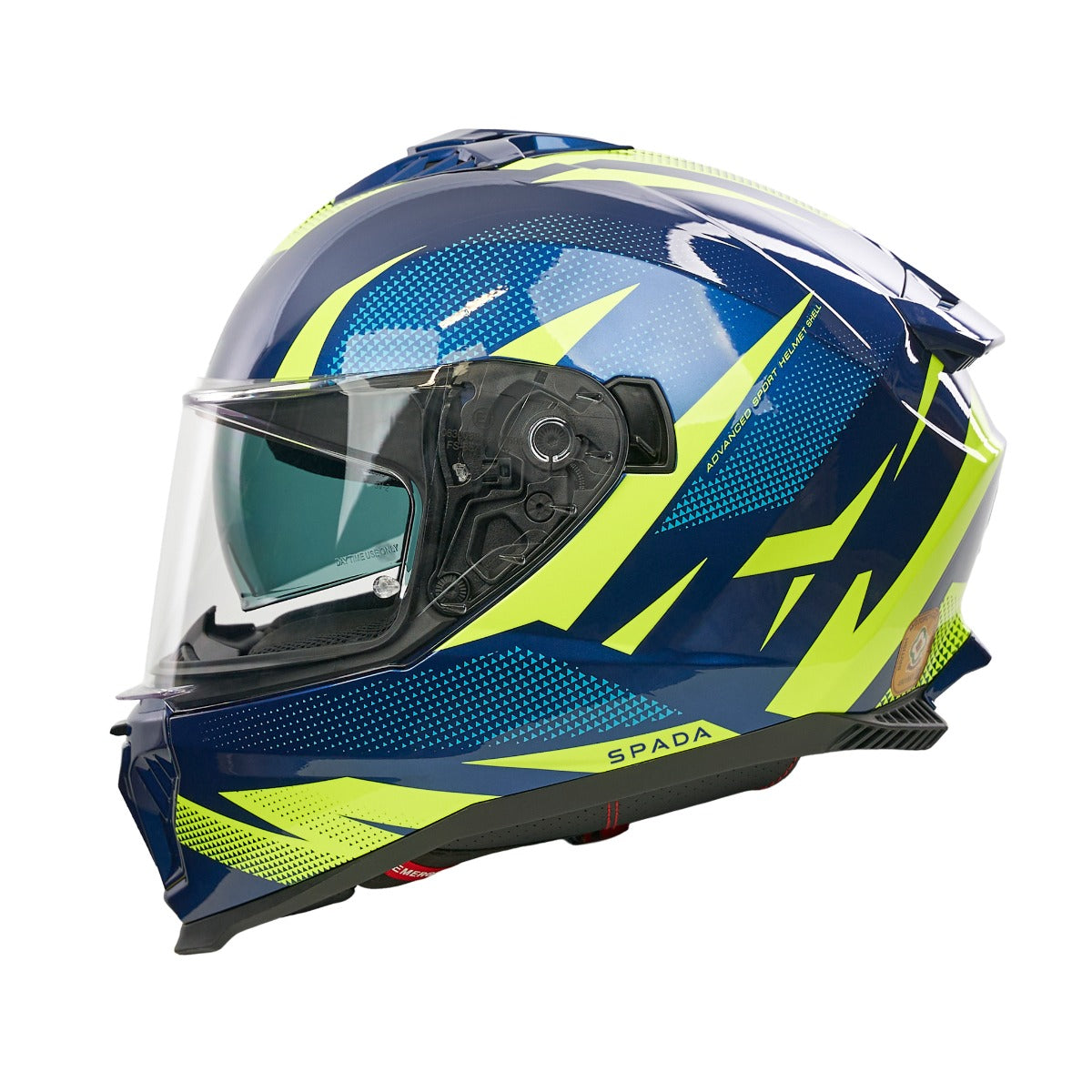 Spada SP18 Vertex Blue/Yellow Helmet