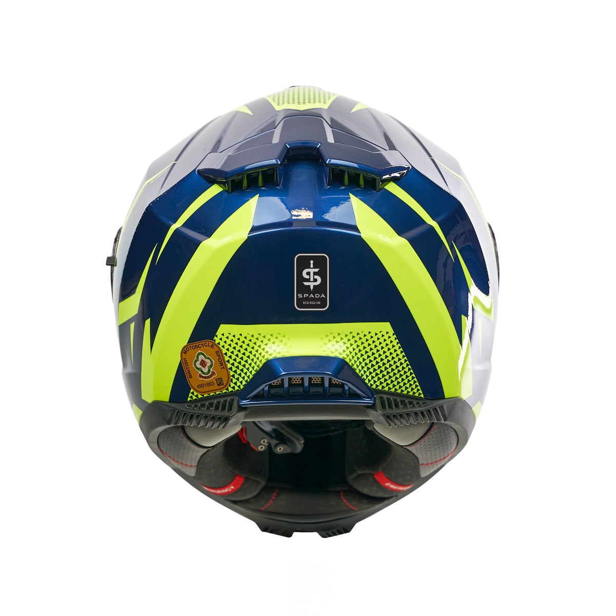Spada SP18 Vertex Blue/Yellow Helmet