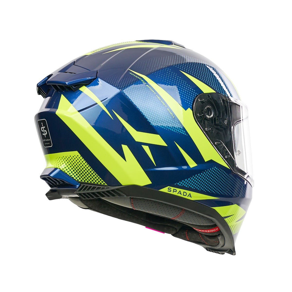 Spada SP18 Vertex Blue/Yellow Helmet