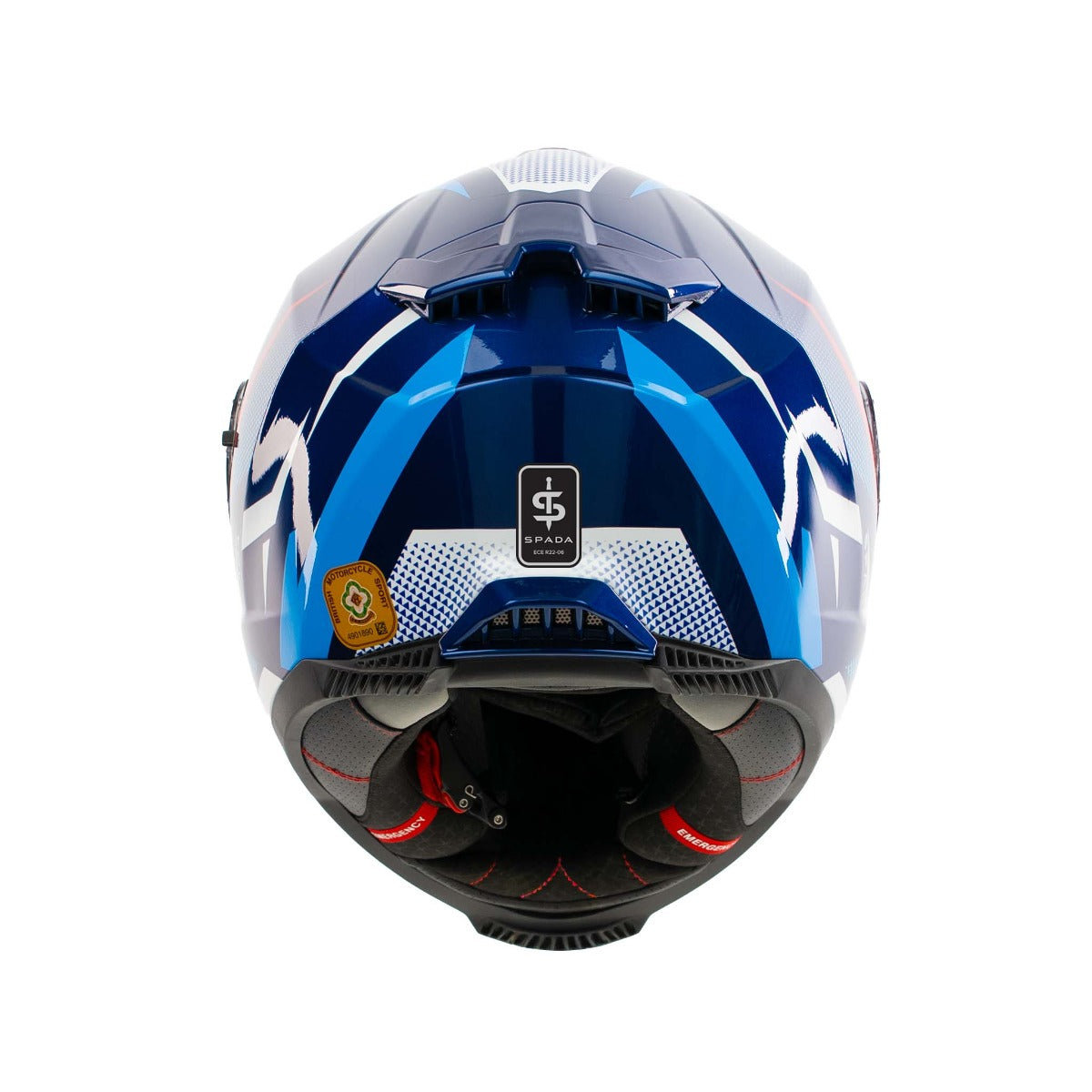 Spada SP18 Vertex Blue/Red/White Helmet