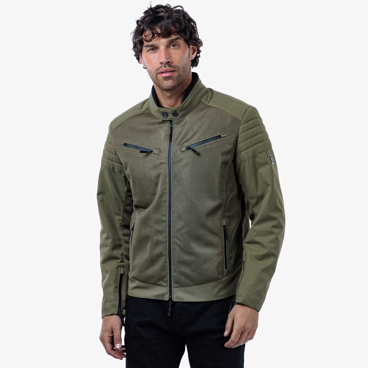 Spada Cafe Air CE Jacket Olive Green
