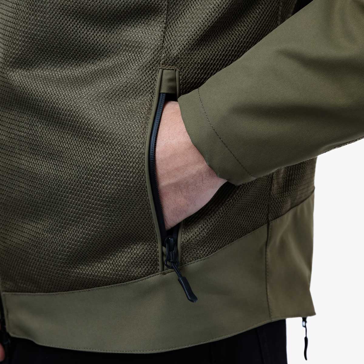 Spada Cafe Air CE Jacket Olive Green