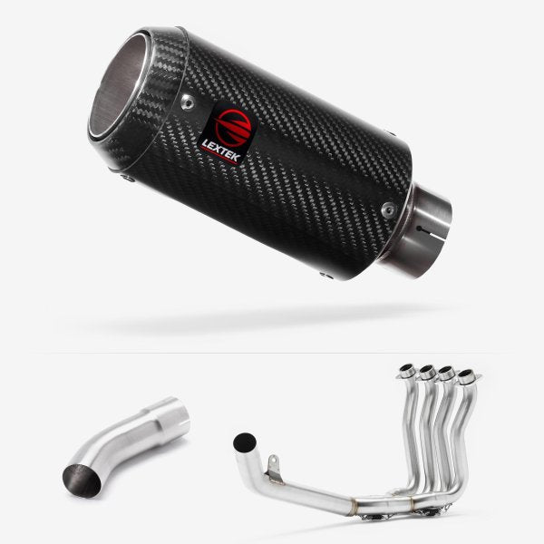 Lextek Stainless Steel CP8C Full Carbon Exhaust System 150mm for Suzuki GSX-S 1000 (21-24)