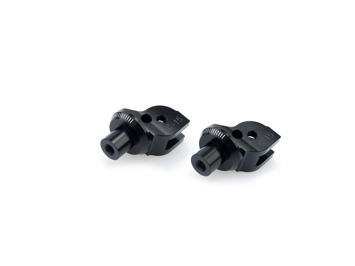 Puig Rider Footpeg Adaptors (Black)