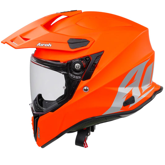 Airoh Commander Adventure Helmet - Orange Fluo Matt - S